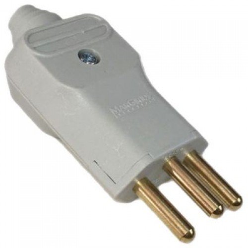 Plugue Macho 3P 20A Cinza 