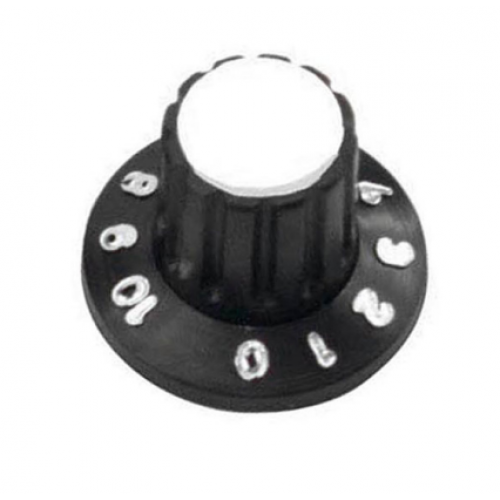  KNOB C/ PARAFUSO PRETO C/ VERMELHO