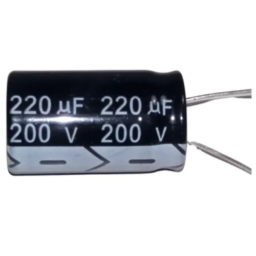 CAP. ELET. 220uf x 200V