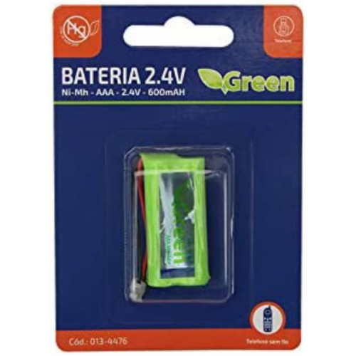 BATERIA RECAR. 2,4V 600 MHA AAA - GREEN