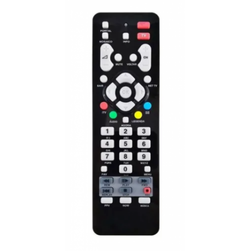 CONTROLE REMOTO NET DIGITAL HD PRETO-026-9038