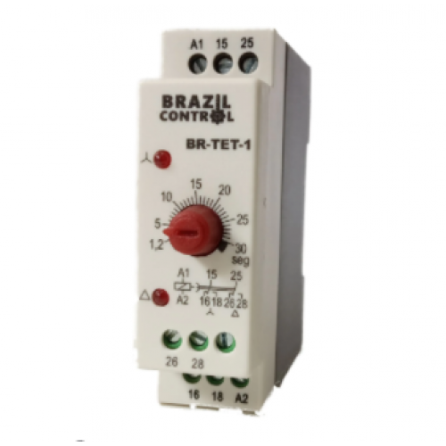TEMPORIZADOR RETARDO NA ENERGIZAO BR-TET-1-30SEG 220VCA