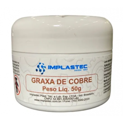PASTA DE COBRE POTE 50G IMPLASTEC