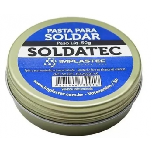  PASTA DE SOLDA 50G SOLDATEC IMPLASTEC