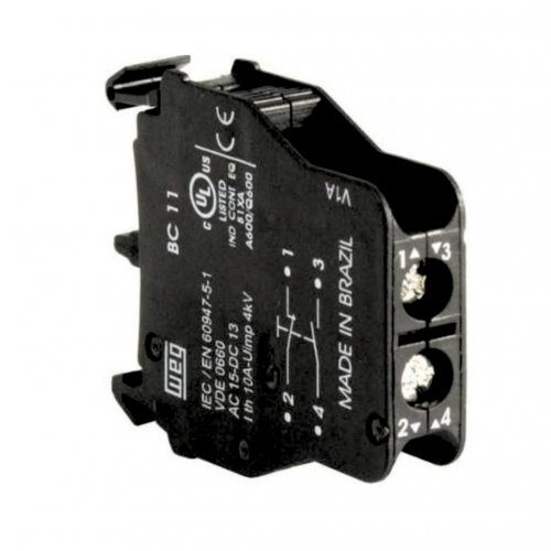 BLOCO DE CONTATO WEG BCLL11 1NA+1NF P/ CONT. CWL 14247666